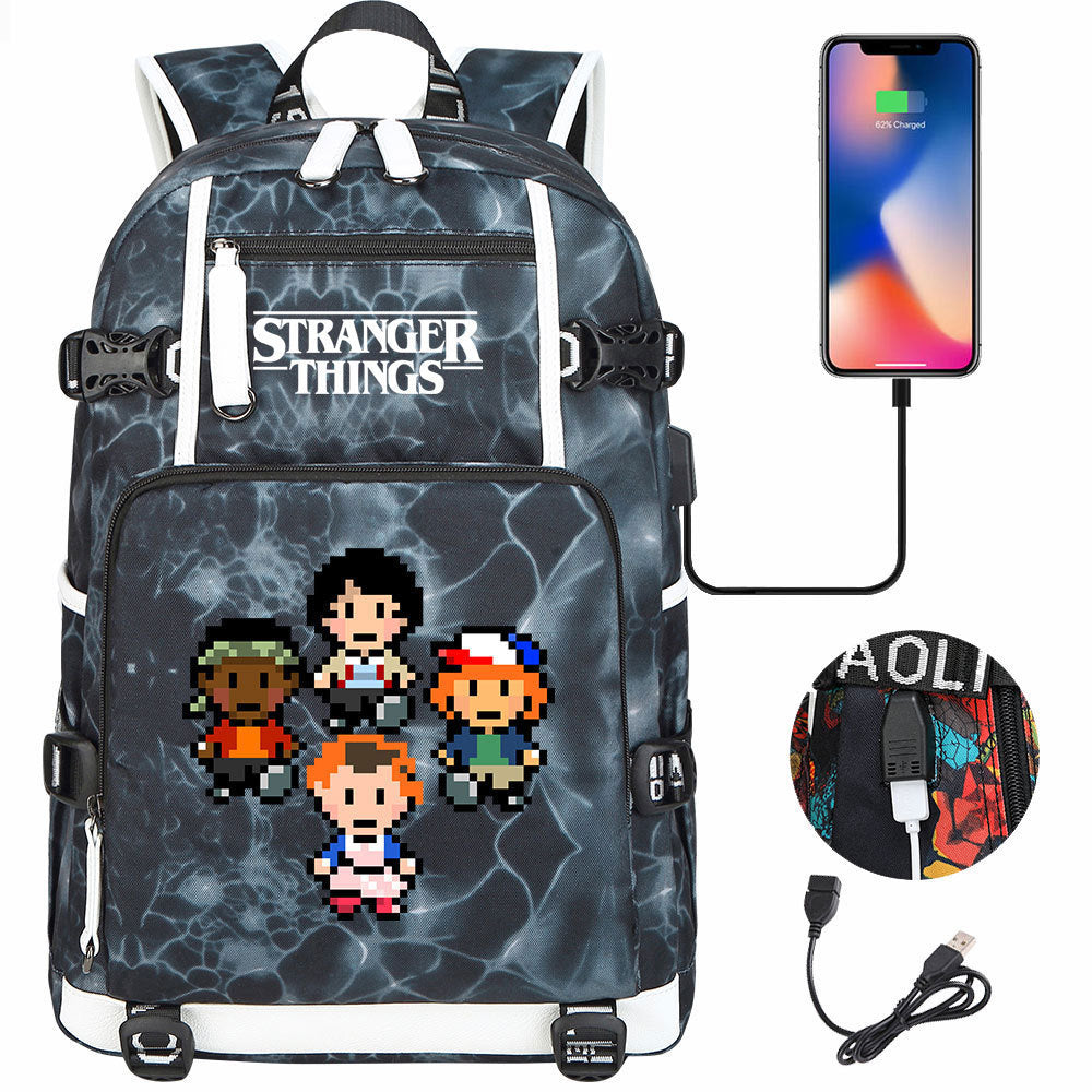Women's & Men's Peripheral Printed Youth Leisure Backpack