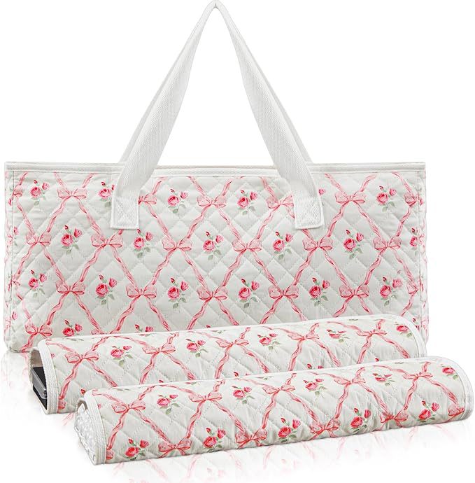 Large Capacity Floral Mahjong Multifunctional Portable Makeup Bag