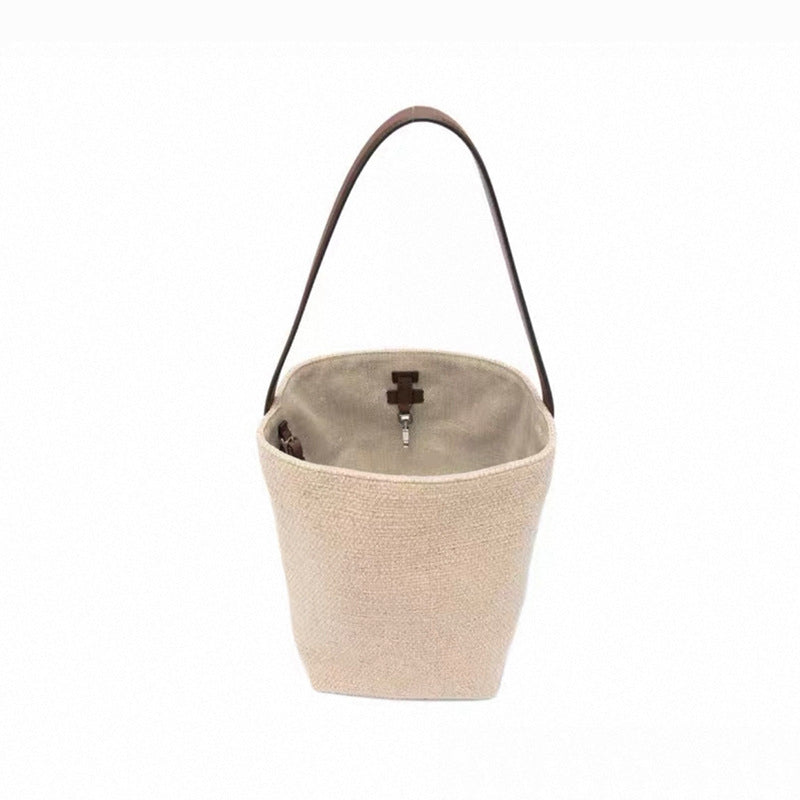 Women's Feeling Korean Style Cotton Linen Advanced Tong Portable Women's Shoulder Bag