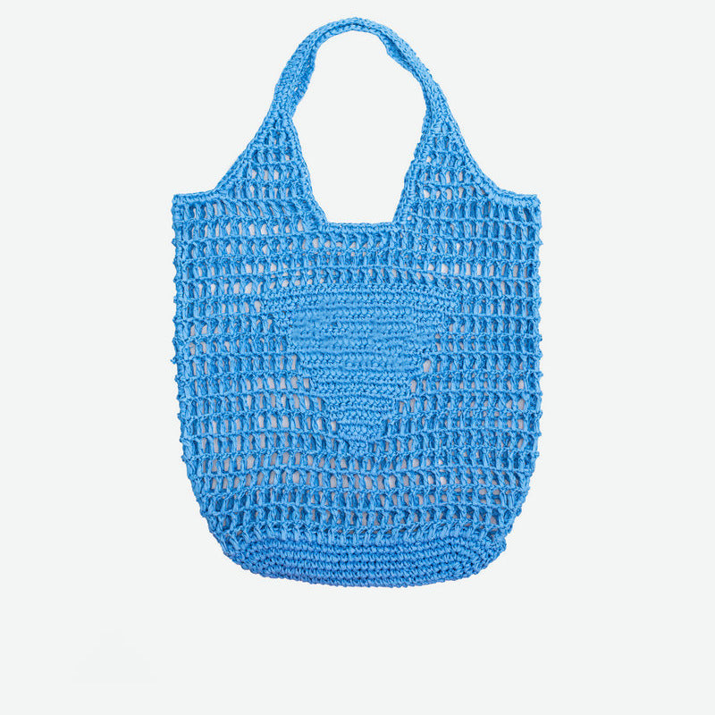 Woven Cotton String Net Pocket Holiday Handmade Women's Shoulder Bag