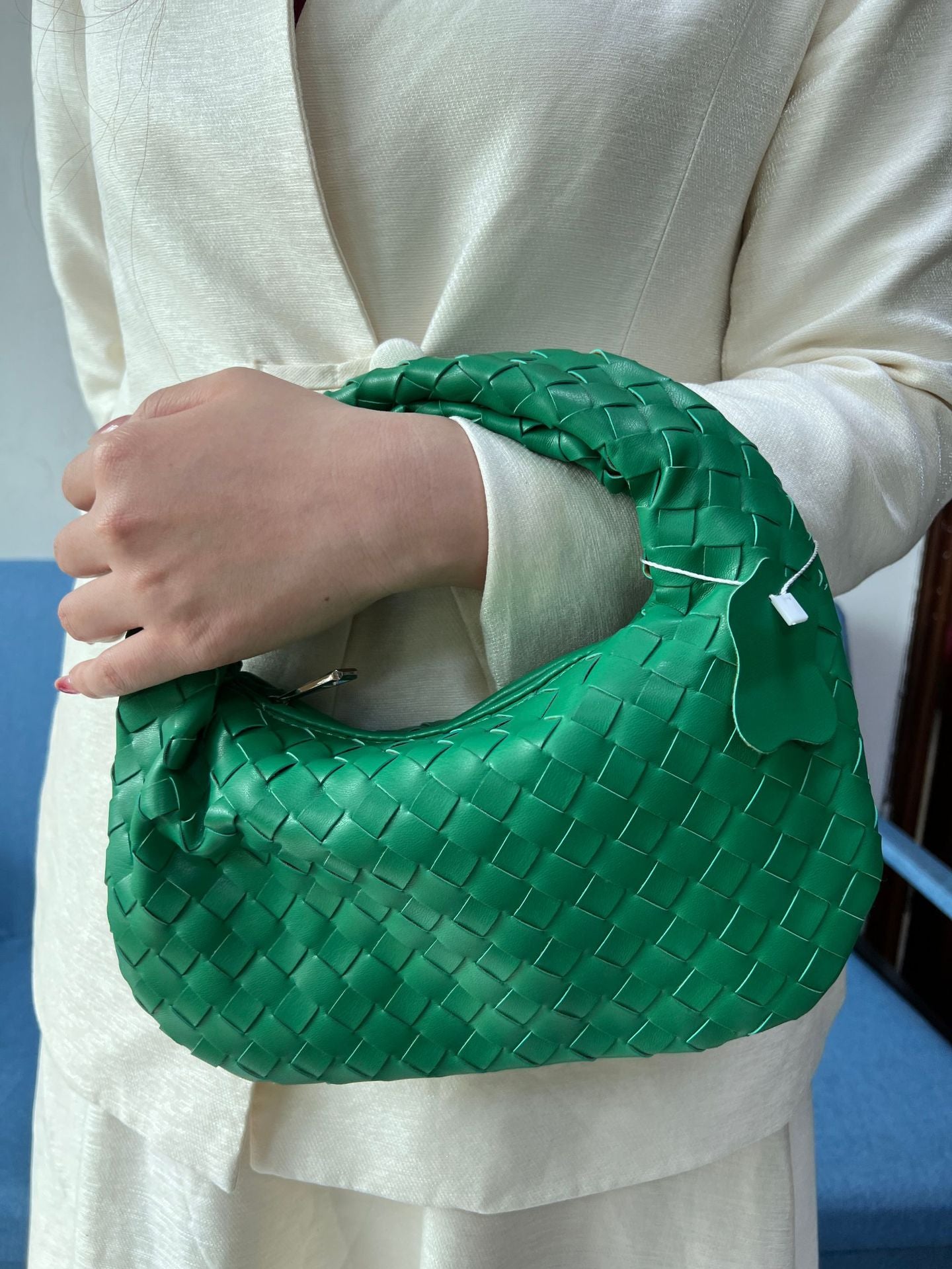 Women's Woven Popular Horn Knotted Portable Underarm Bags