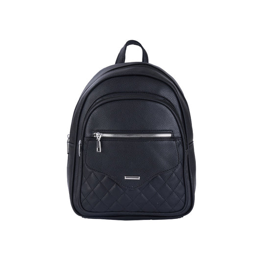 Women's Diamond Plaid Soft Leather Mini Simple Commute Solid Backpacks