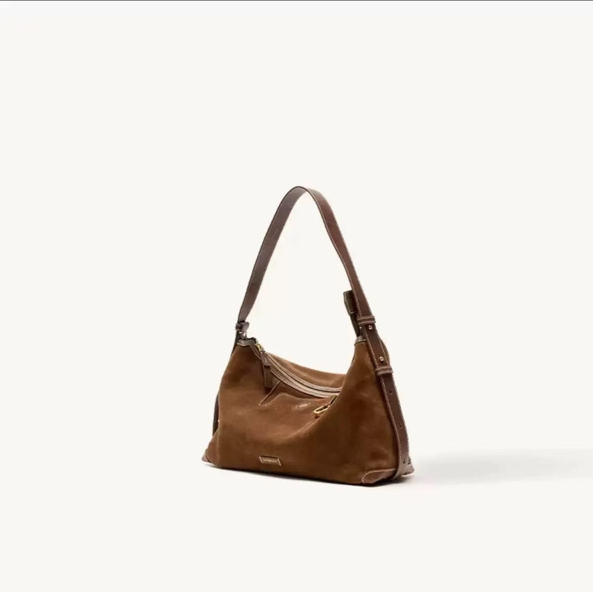 Women's Tracking Series Light Carpetbag Vegetable Tanning Leather Commuter Dumpling Underarm Bag