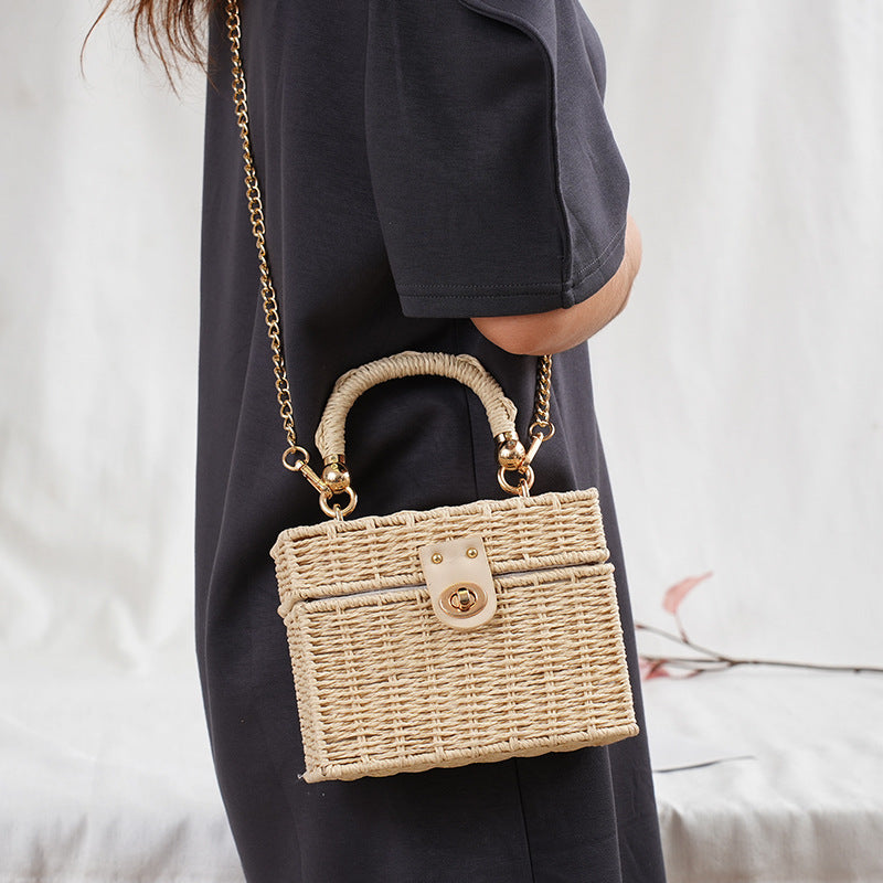 Women's Style Fashion Trend Paper String Straw Hand Everyday Joker Women's Shoulder Bag