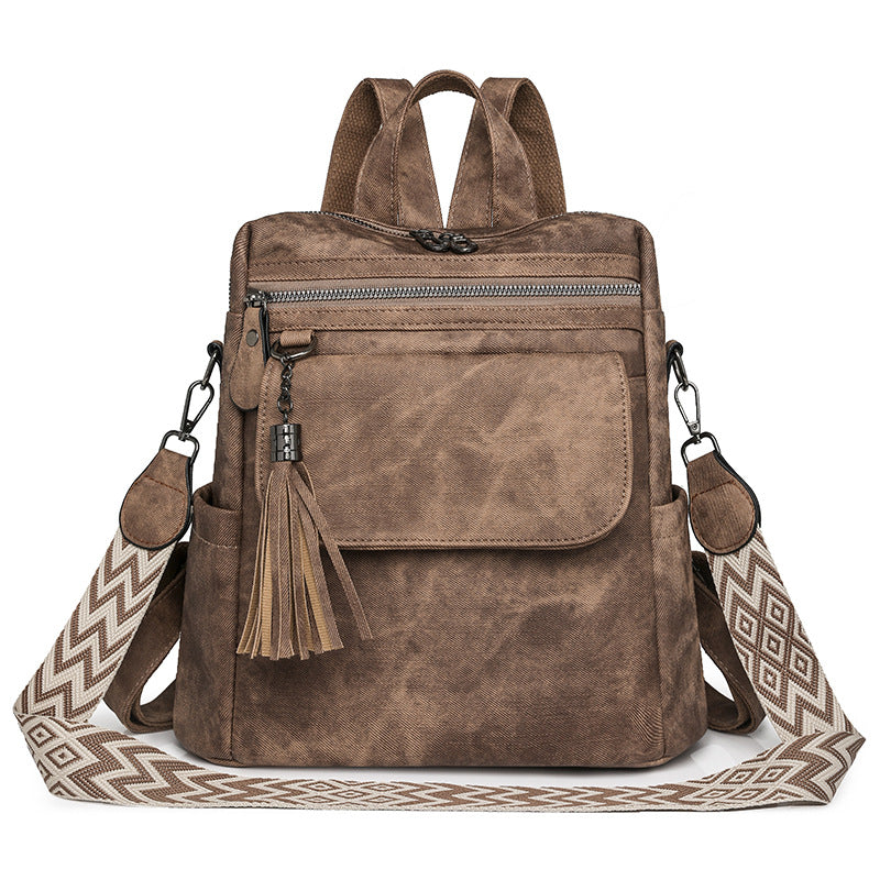 Women's Spring Fashion Retro Large Capacity Women's Backpack