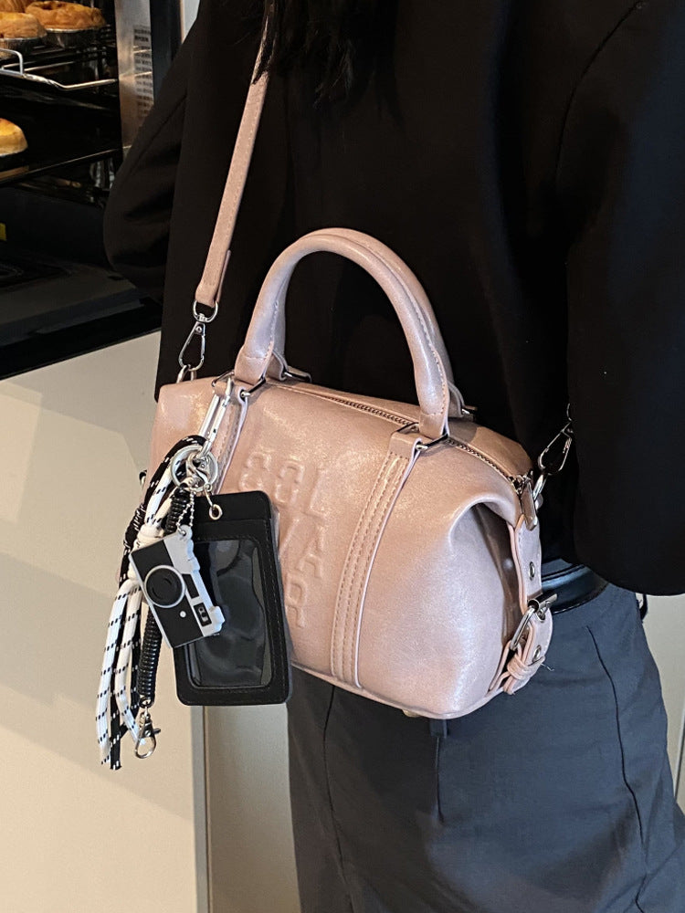 Women's Retro Boston Commute Portable Pillow Women's Shoulder Bag