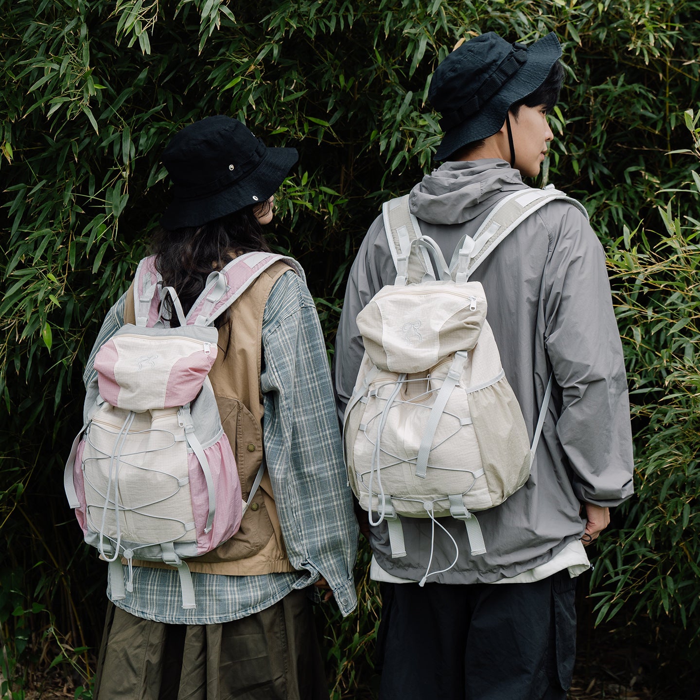 Drawstring Design Large Capacity Hiking Camping Leisure Backpack