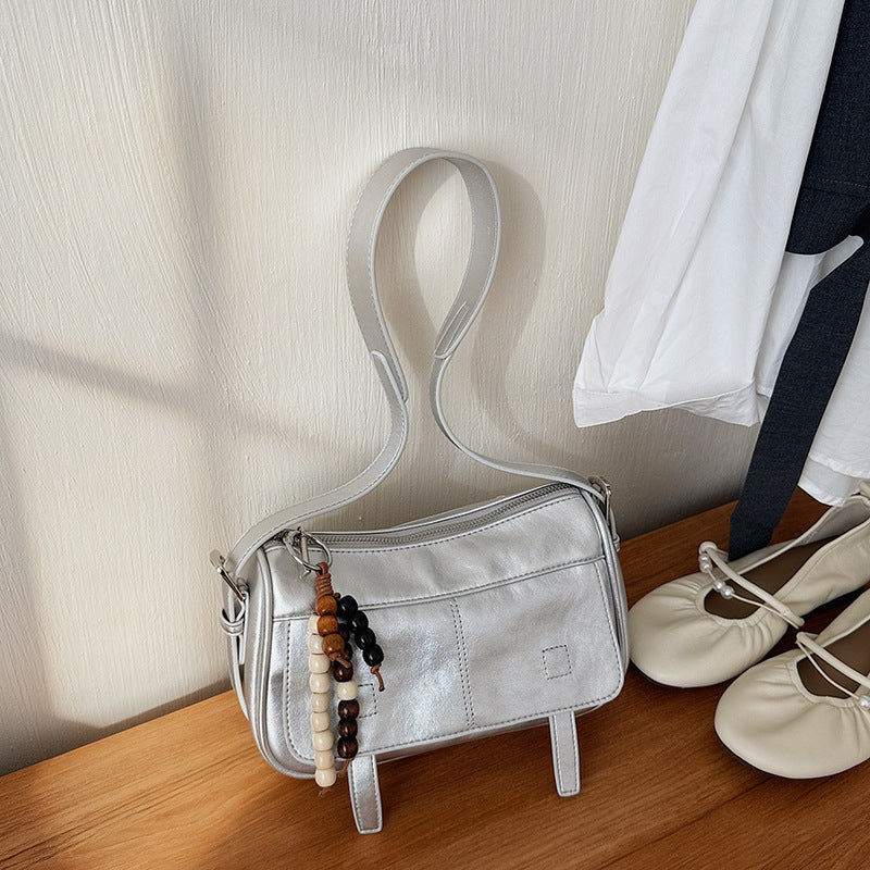 Women's College Style Praise Soft Leather Versatile Women's Shoulder Bag