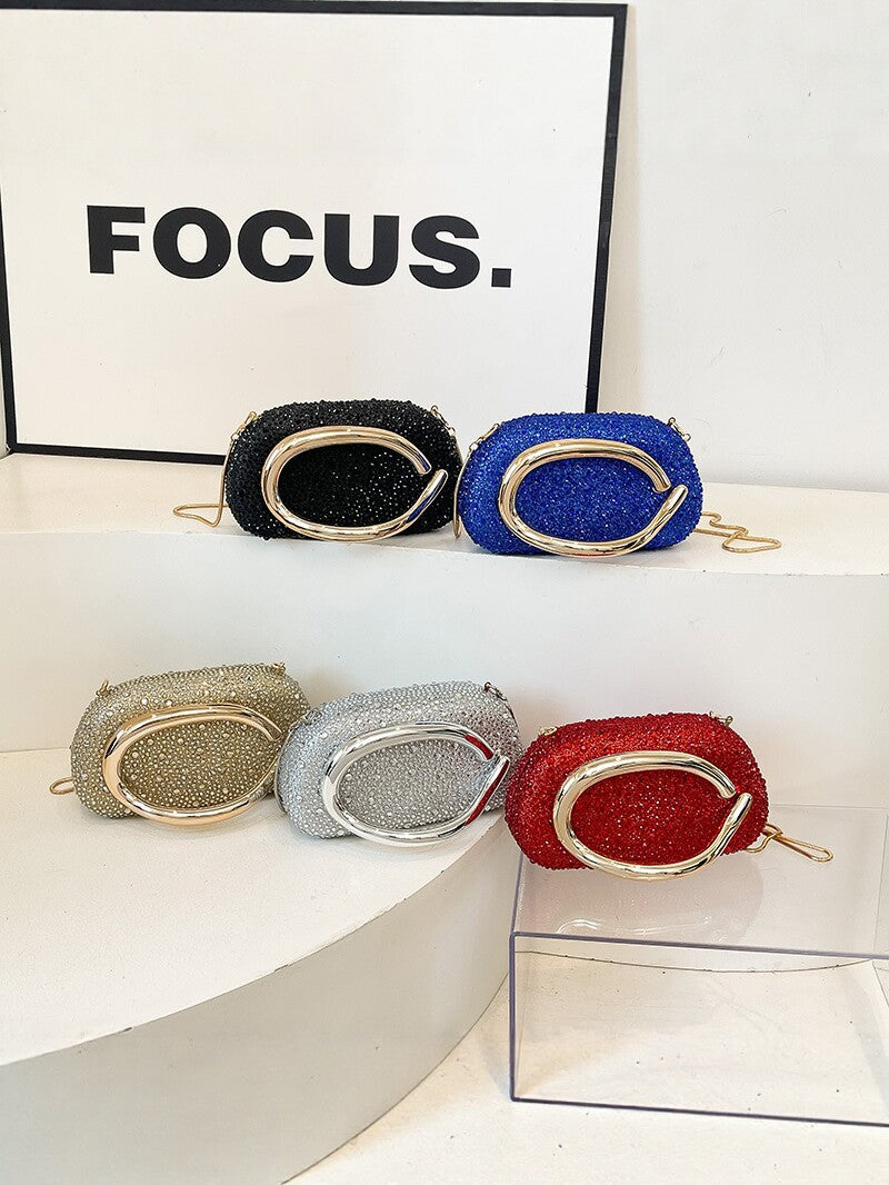 Diamond High-grade Metal Chain Fashion Banquet Women's Shoulder Bag
