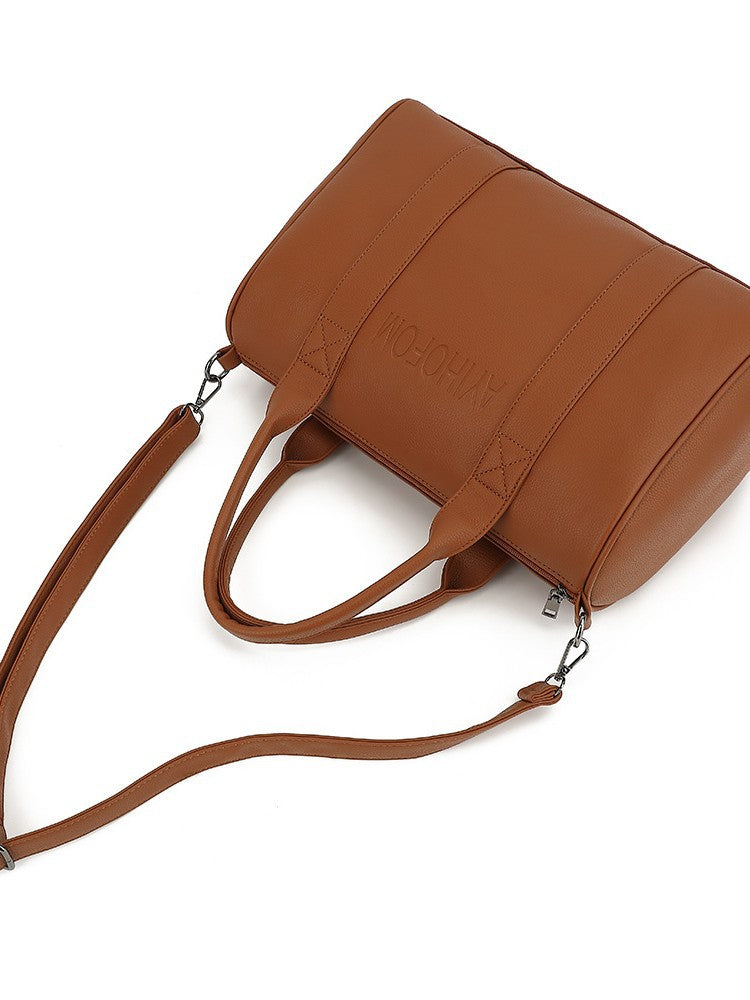 Retro Alphabet Korean Style Portable Large Commuter Women's Messenger Bag
