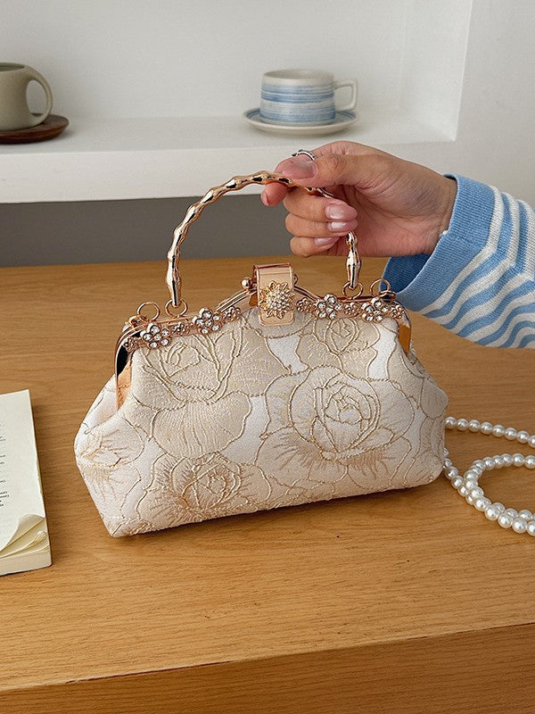 Chinese Khaki With Clothes Can Be Elegant For Women's Handbag