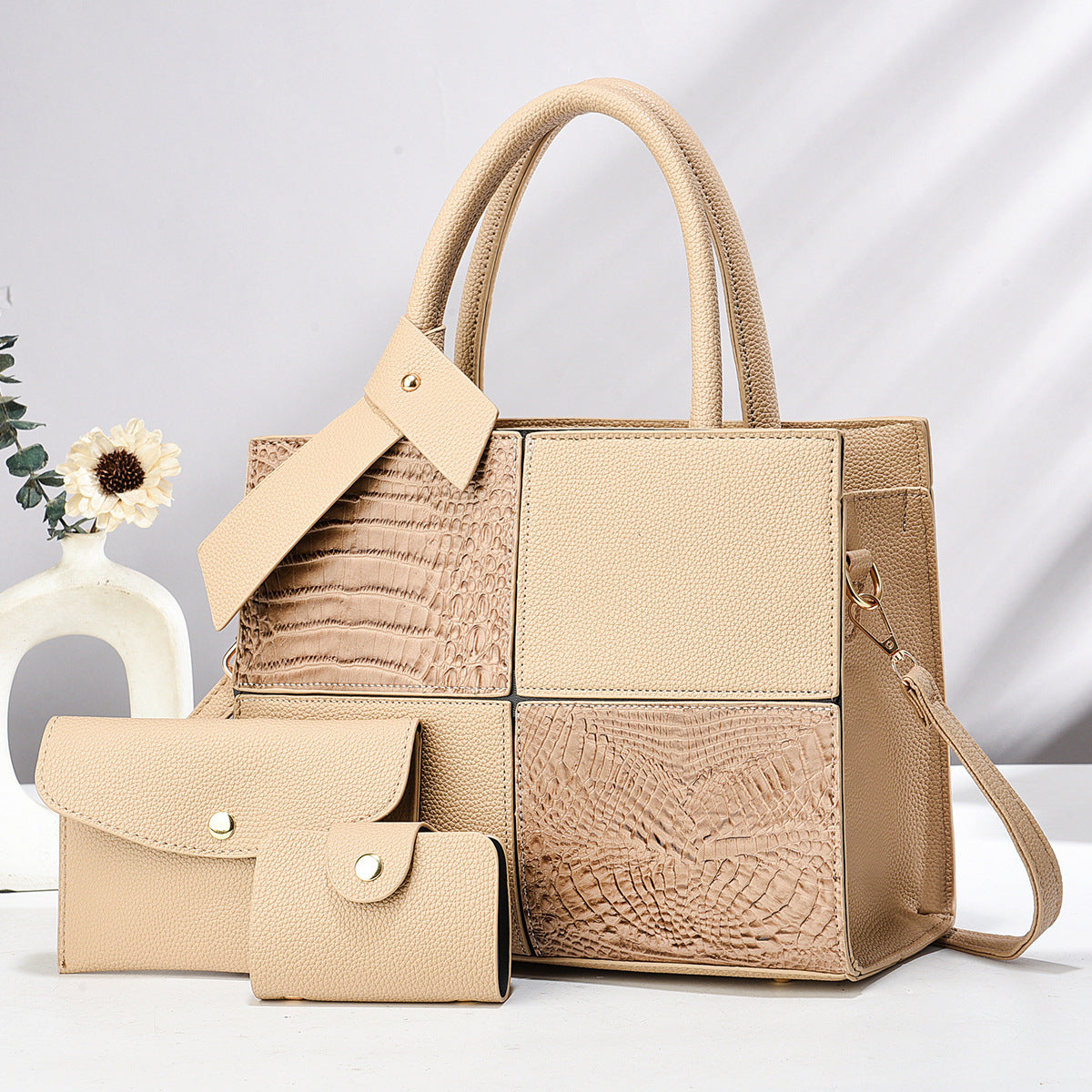 Women's Large Capacity Fashion Elegant Lady Splicing Women's Handbag