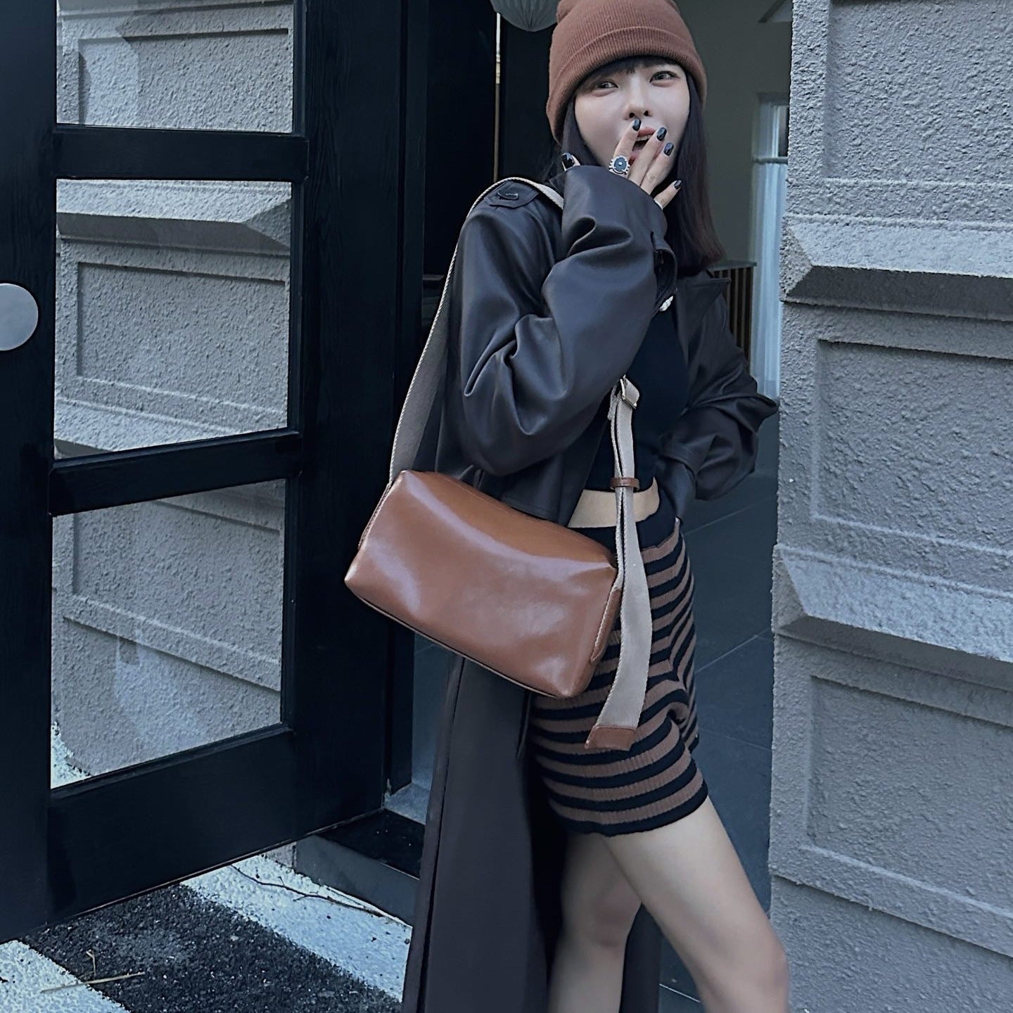 Women's Leather Commute High Sense Niche Design Women's Shoulder Bag