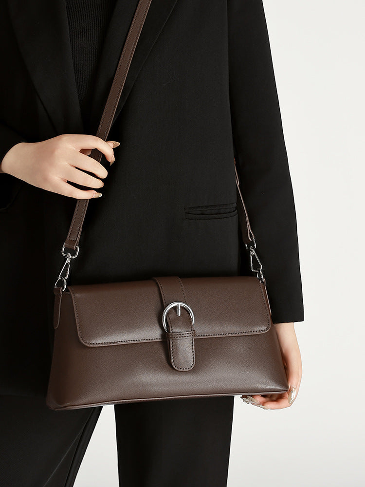 Women's Special Interest Light Luxury Baguette High-grade Leather Versatile High Quality Women's Messenger Bag