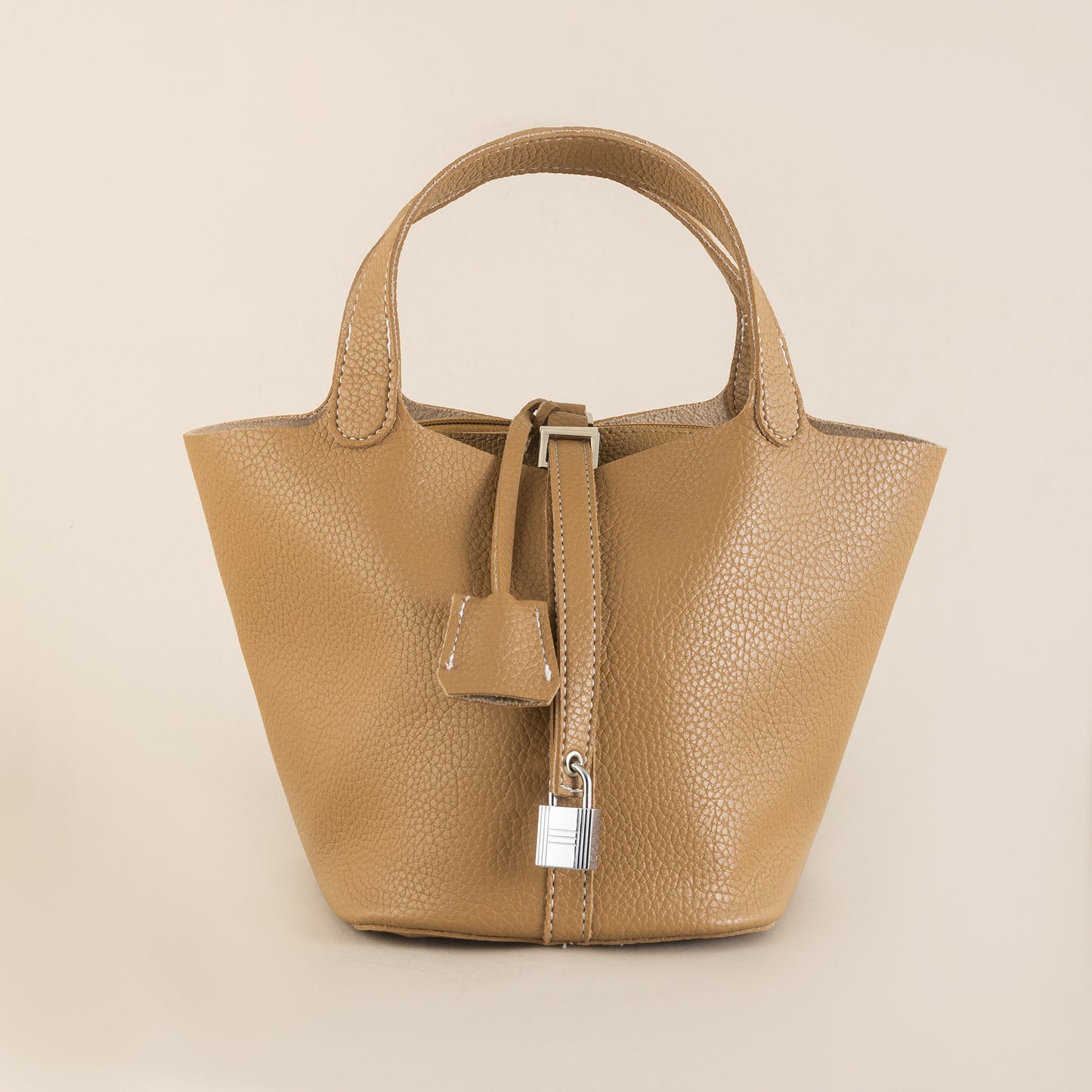 Vegetable Basket Lychee Pattern Solid Color Bucket Bags