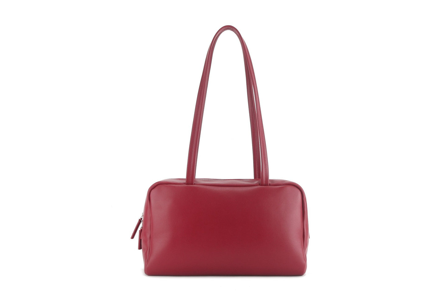 Women's Large Capacity Cowhide Bowling Boston Women's Shoulder Bag