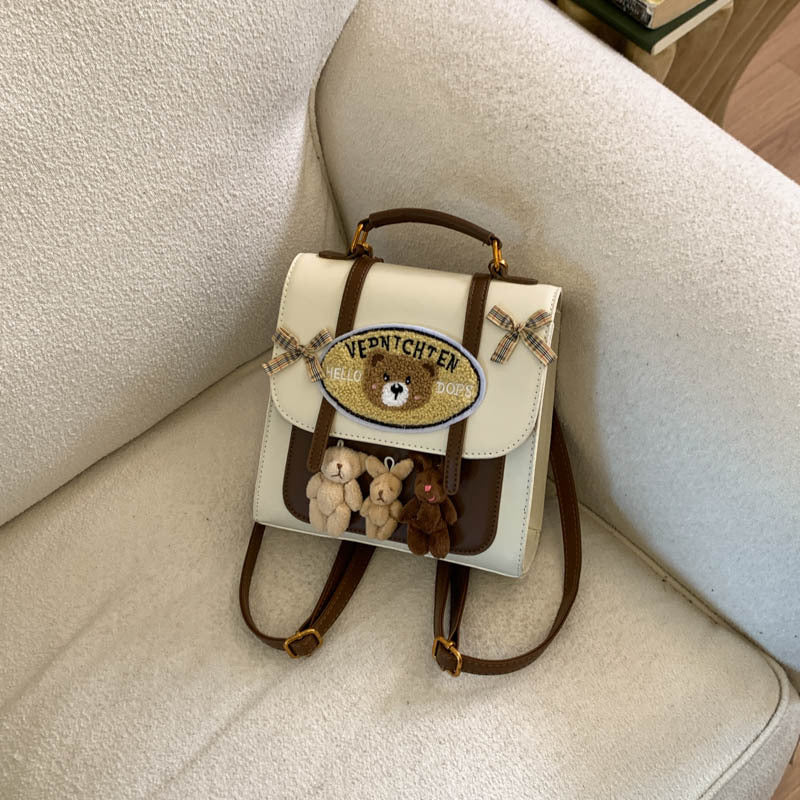 New Homemade Creative Cartoon Bear Doll Backpacks
