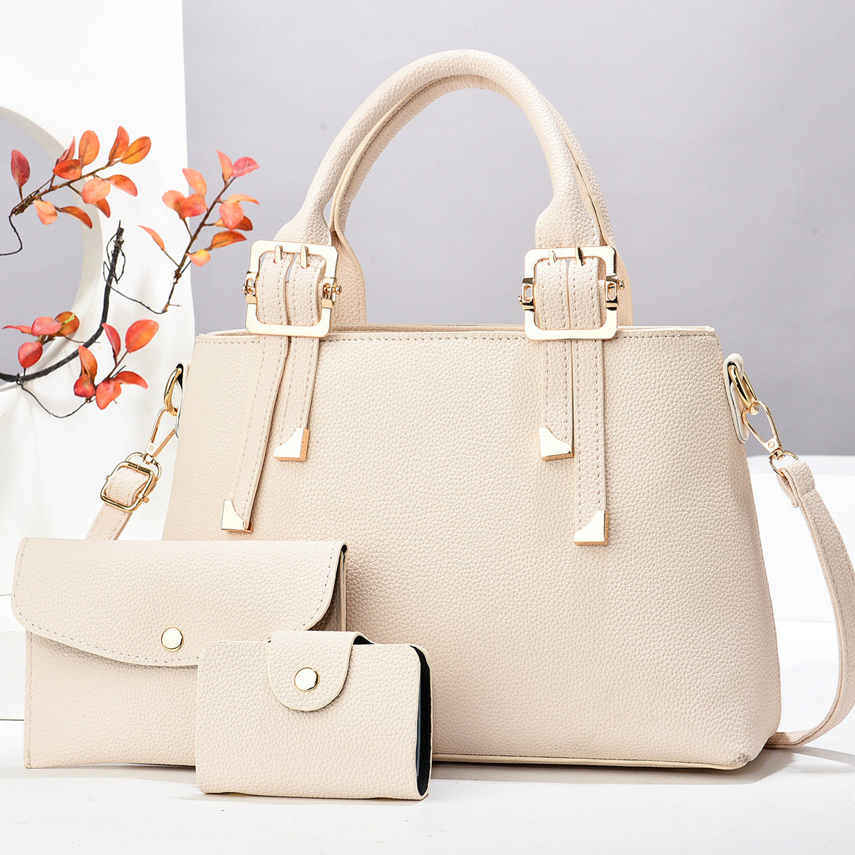 New Comfortable Fashion Macaron Three-piece Good-looking Bags
