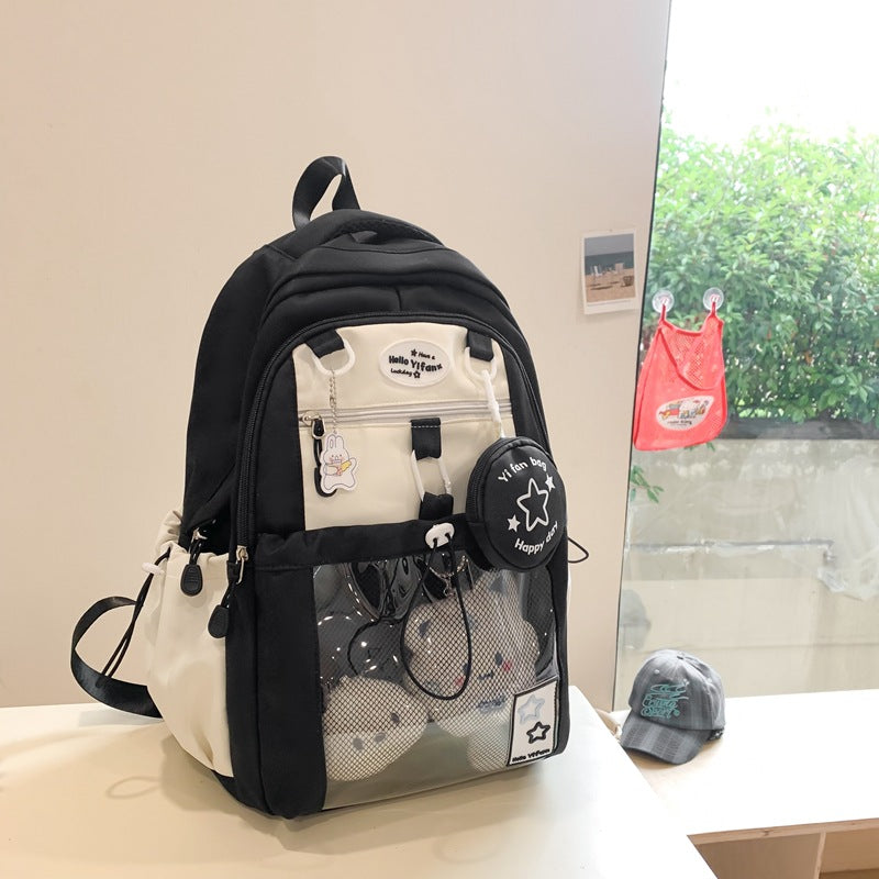 Primary Good-looking Pink Junior High Snack Cartoon Cute Large Leisure Backpack