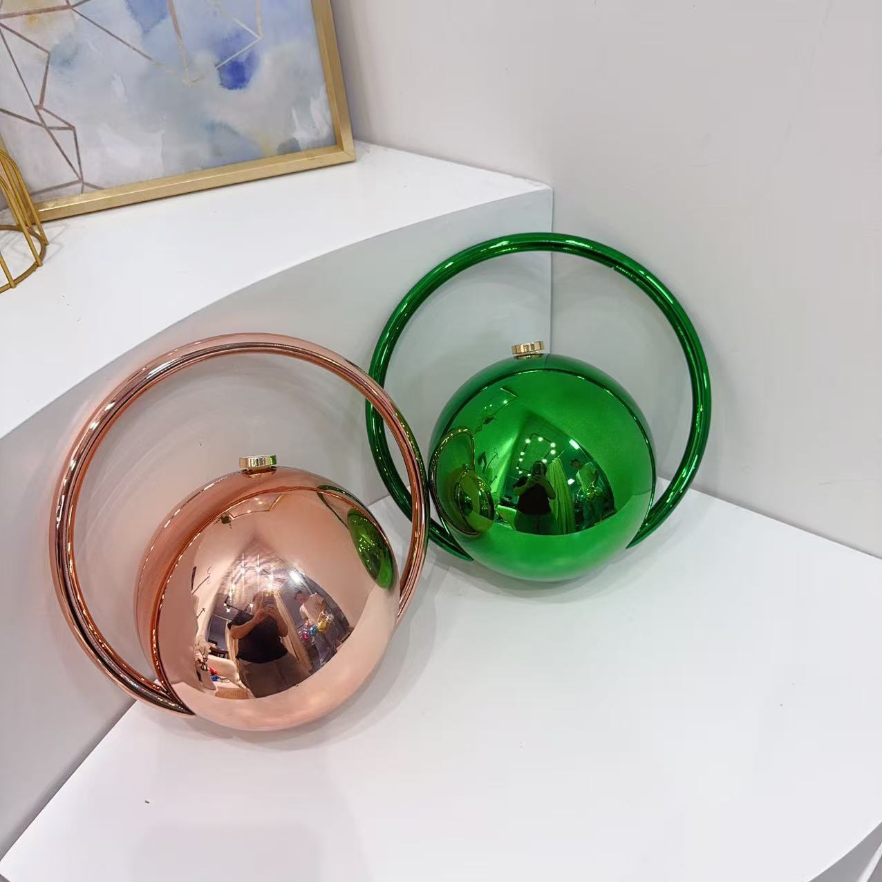 High Sense Technology Spherical Dinner Electroplating Simple Bags