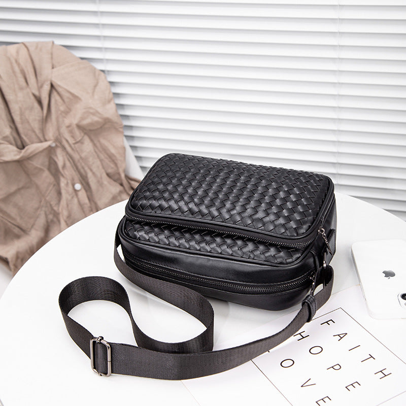 Men's Trendy High Quality Woven Large Capacity Men's Messenger Bag