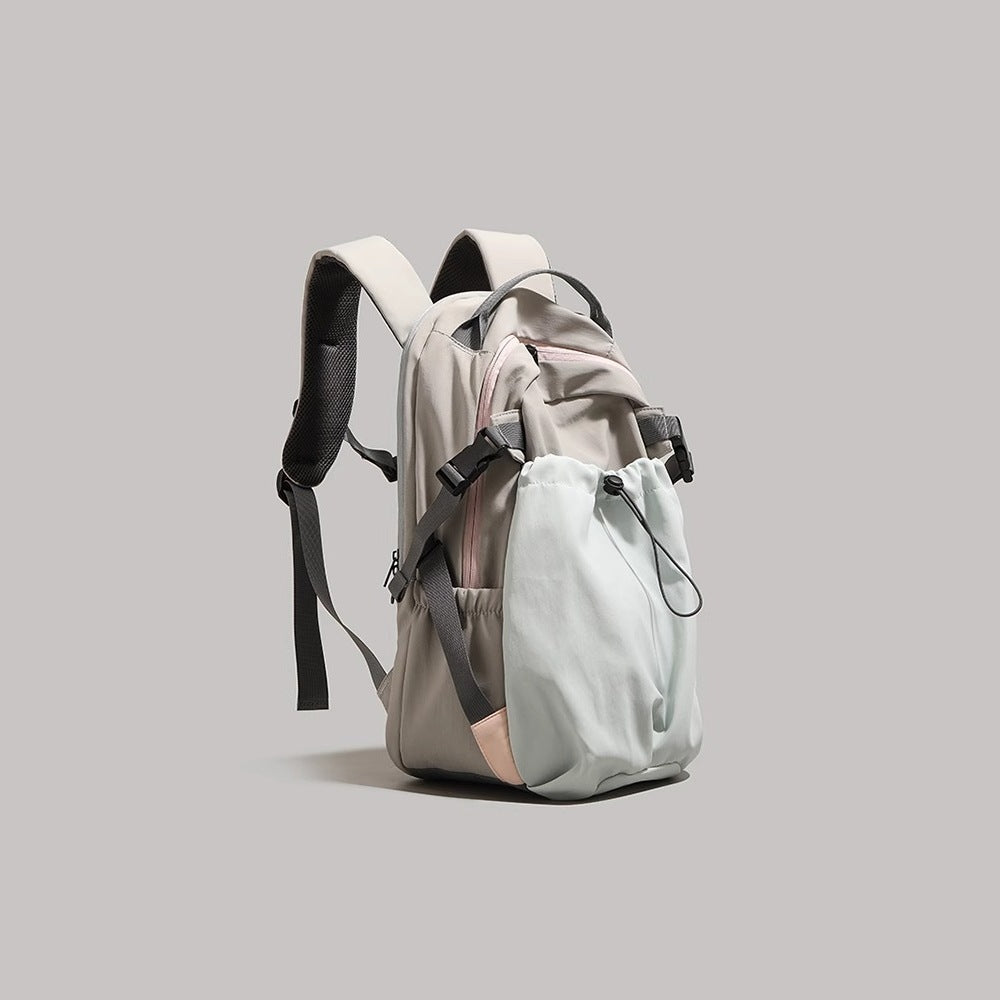 Retro Overalls Style Large Capacity Simple Lightweight Leisure Backpack