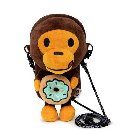 Popular Fashion Monkey Doll Donut Adult Mobile Phone Bag