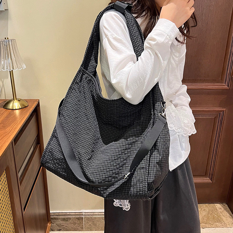 Women's Summer Canvas Korean Style Minority Simple Large Women's Shoulder Bag