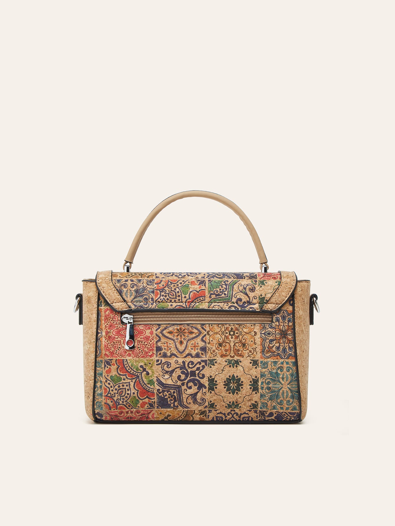 Women's Cork Printed Fashion Trendy Bark Pattern Shoulder Bags