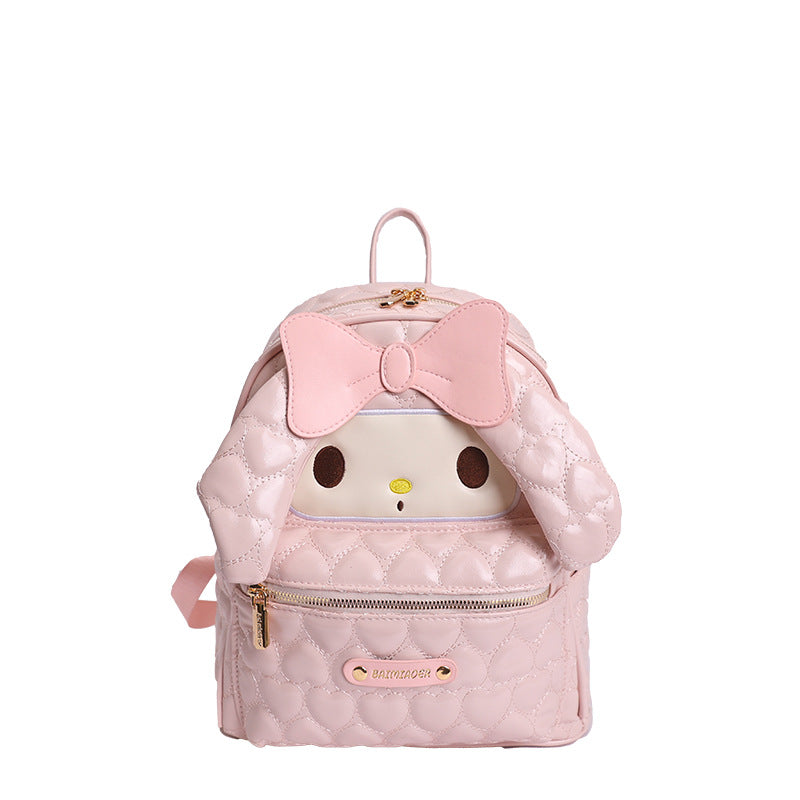 Korean Heart Bow Melody Female Sweet Women's Backpack