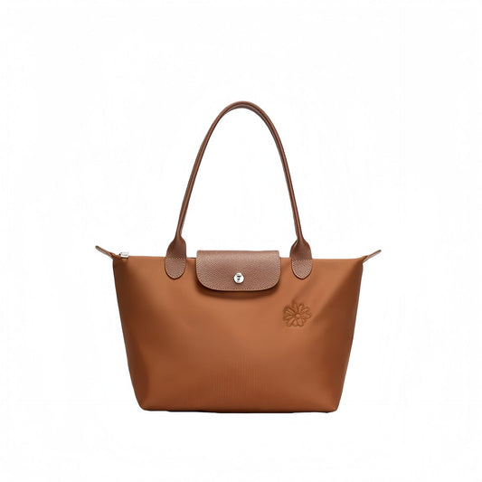 Nylon Embroidered Large Capacity Commuting Fashion Lightweight Tote Bag