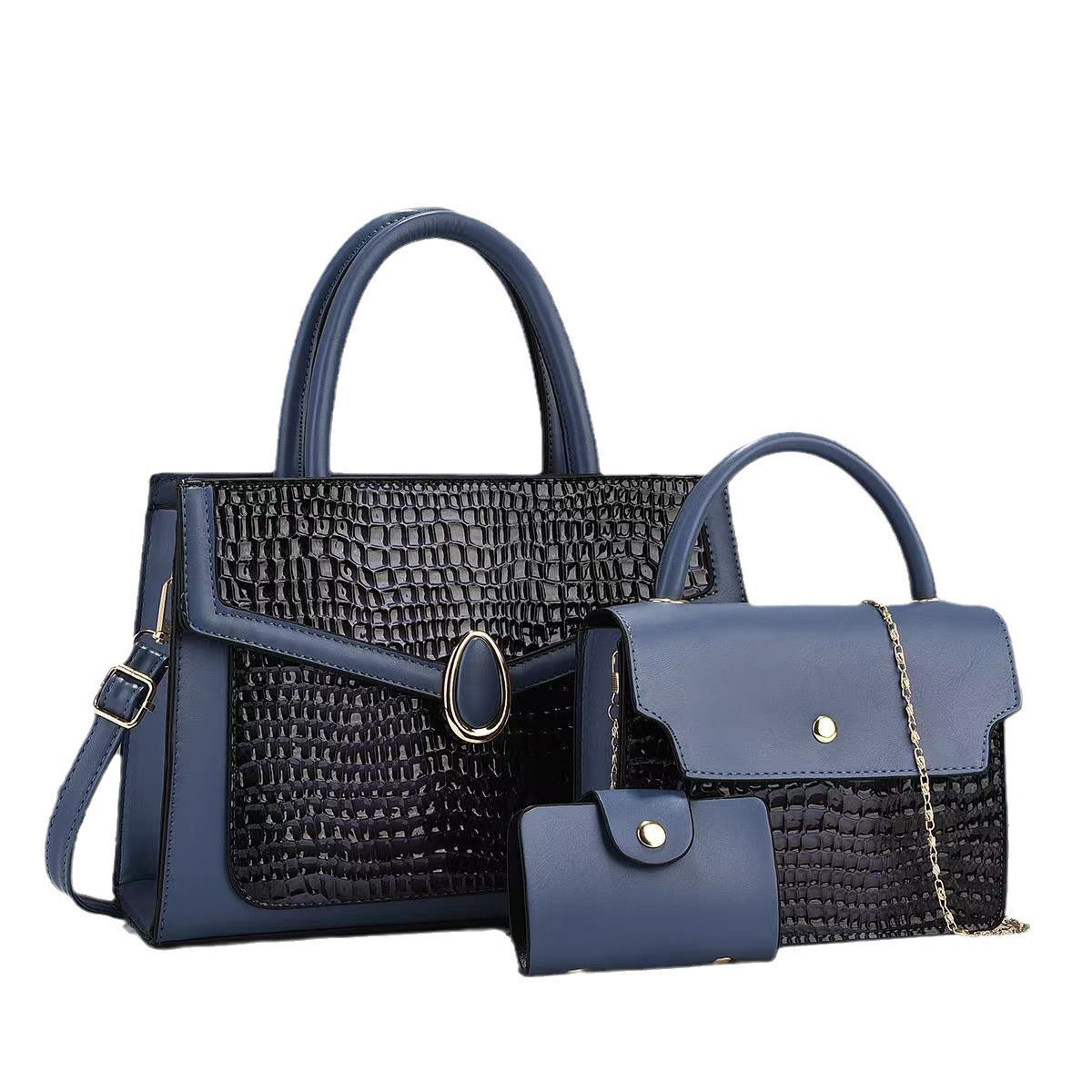 Women's Mother Contrast Color Fashion Trendy Large Bucket Bag