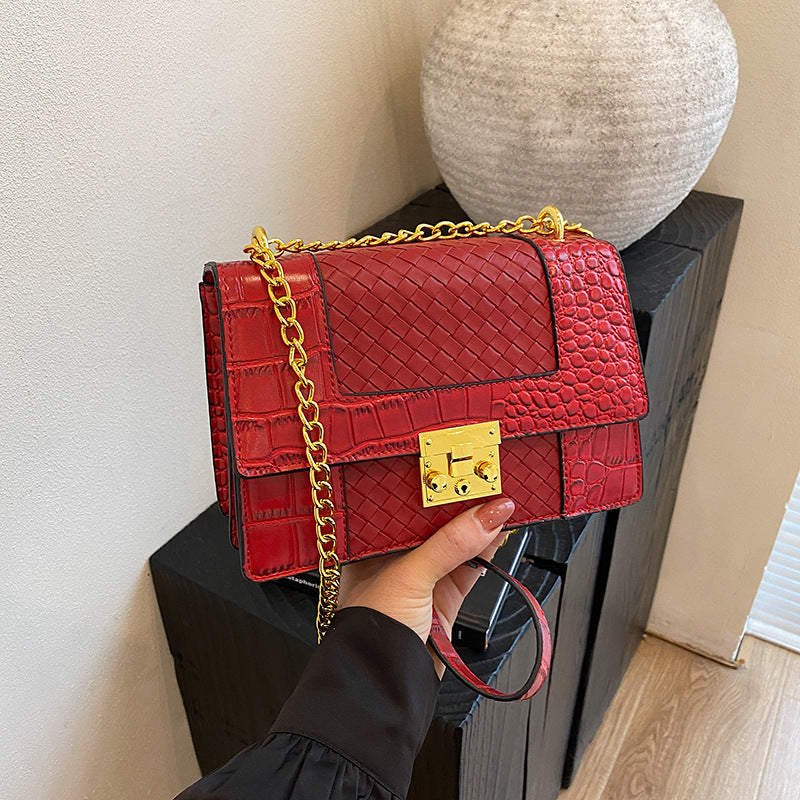 Charming Graceful Women's Fashion Woven Chain Women's Messenger Bag