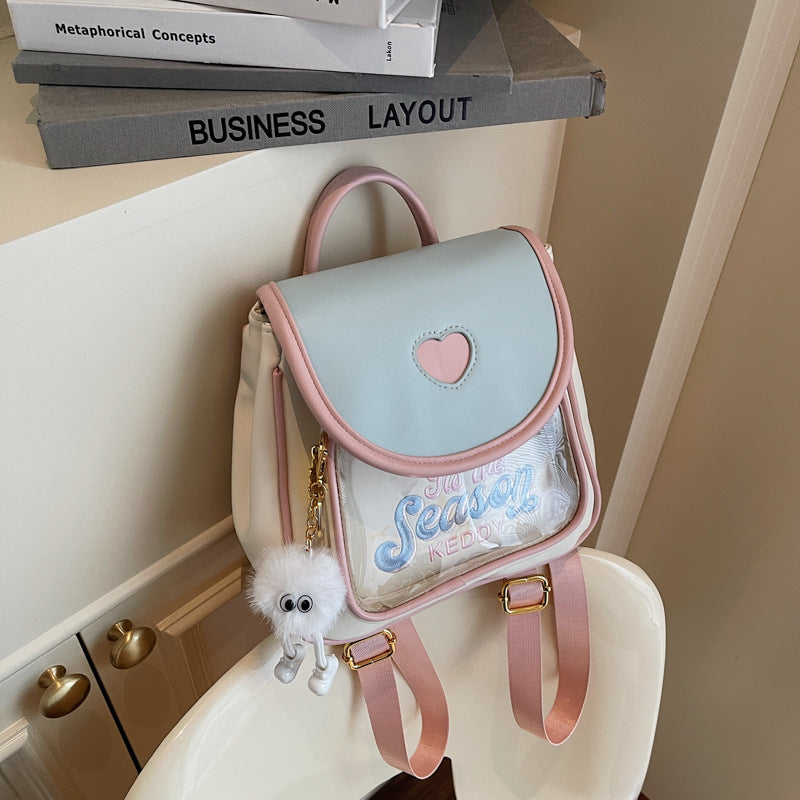 Dopamine Cartoon Good-looking Large Capacity Out Embroidery Women's Backpack