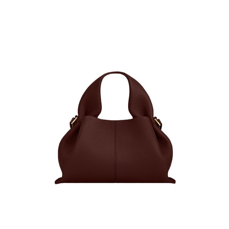 Pauline Cloud French Cowhide Design Dumpling Portable Women's Messenger Bag