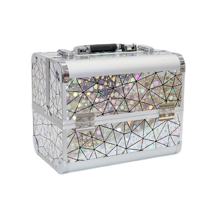 Portable High Sense Makeup Aluminum Alloy Tattoo Nail Manicure Cosmetic Case