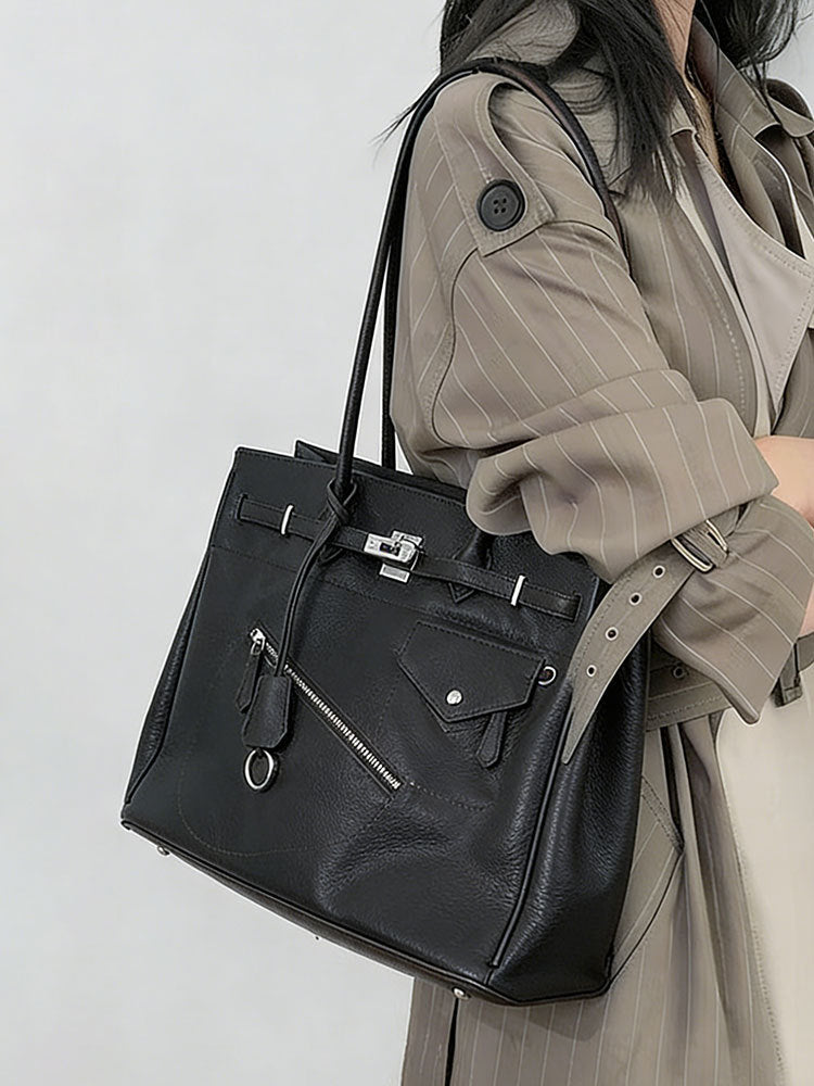 Women's Large Capacity Commuter Fashion Loose Simple Tote Bags