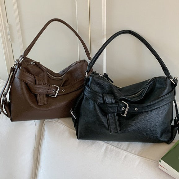 Women's Retro Korean Type Distressed Soft Style Tote Bag