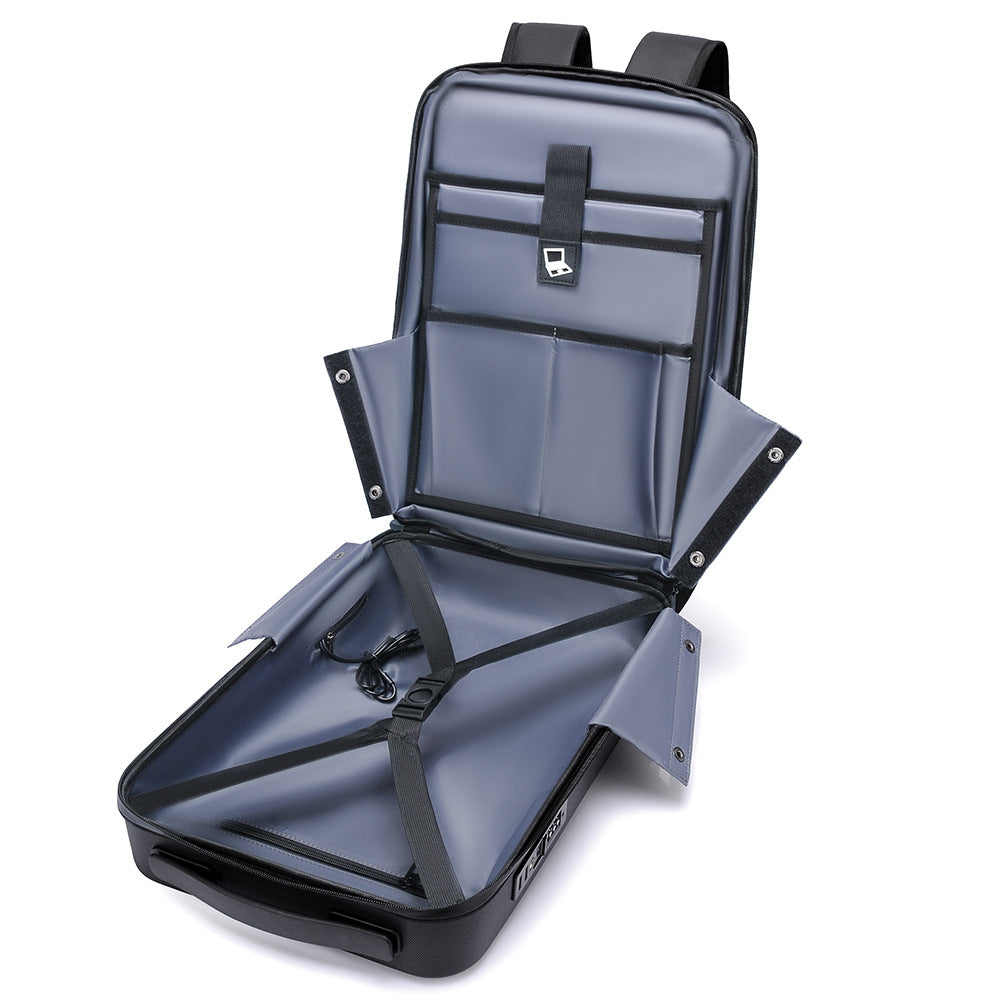 Men's Password Hard Shell Shaping Inch Computer Business Backpack