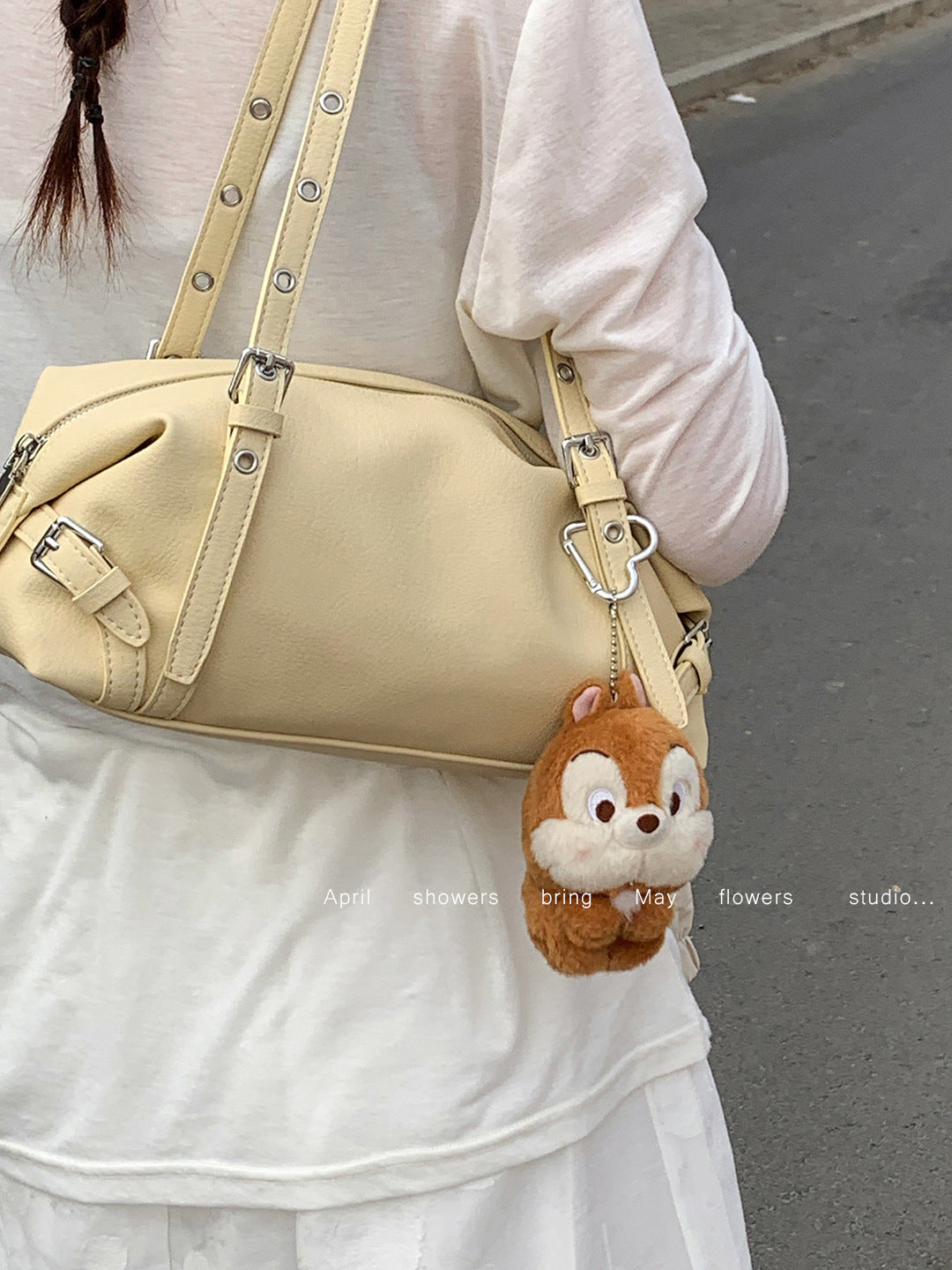 Women's Niche High-grade Simple Bowling Pillow Bags