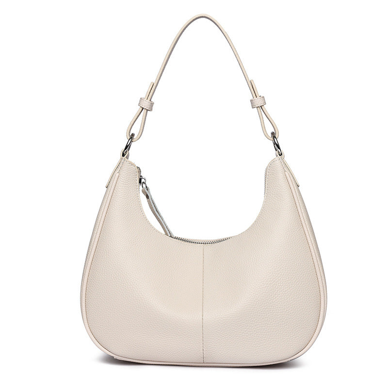Women's Fashion Popular Oil Wax Leather Trendy Style Niche Shoulder Bags