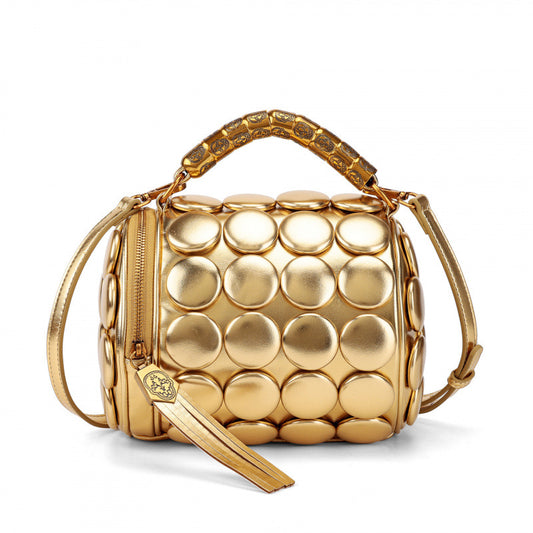 Women's Round Handmade Button Classic Pillow Women's Handbag