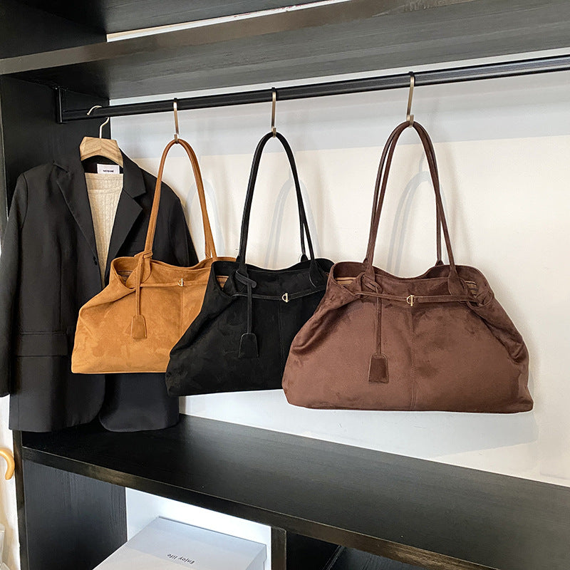 Attractive Fashionable Suede Design Underarm Lazy Women's Shoulder Bag
