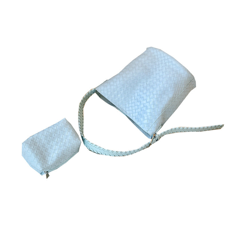 Women's Solid Color Woven One Leisure Commute Korean Style Shoulder Bags