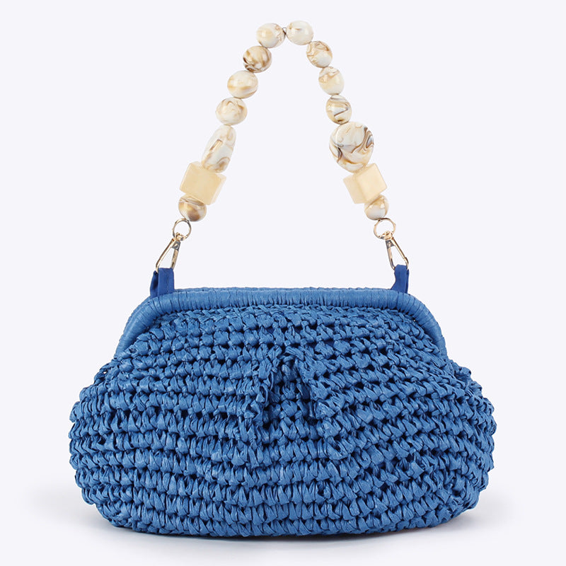 Women's Straw Fashion Personality Woven Seaside Vacation Daily Senior Women's Handbag