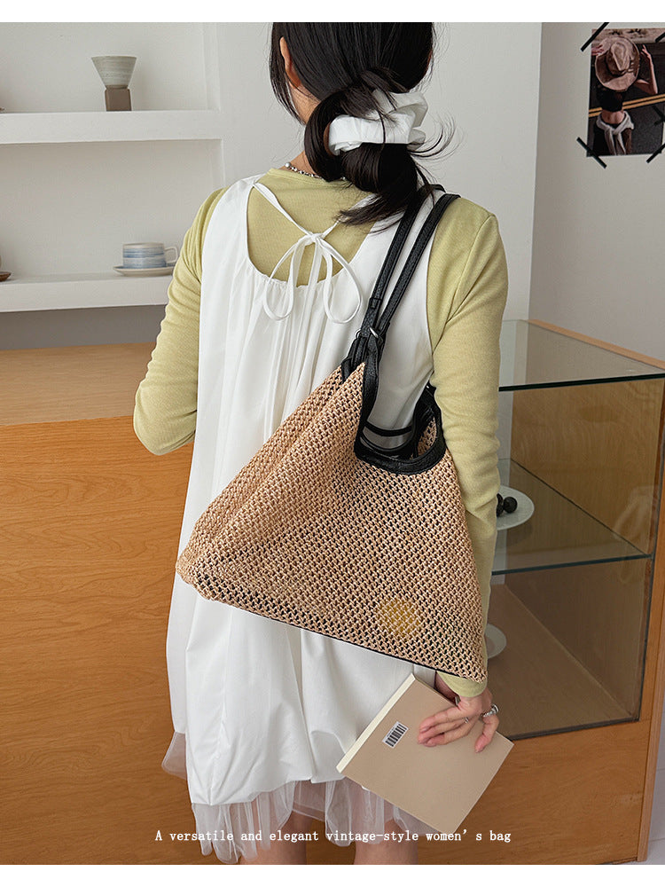 Women's Straw Hand Carrying Fashion Seaside Vacation Women's Shoulder Bag