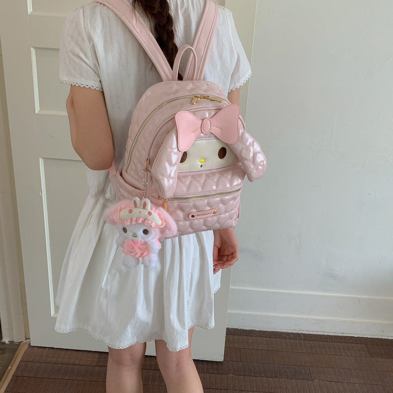Korean Plaid Clow Large Capacity Checked Women's Backpack