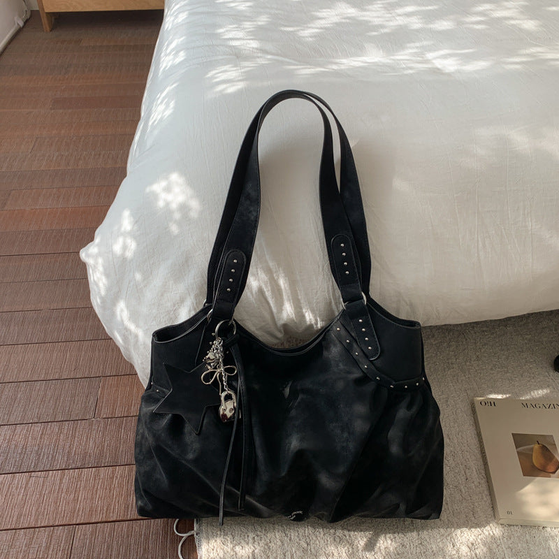 Women's Minority Simple Large Capacity Totes Commute Soft Shoulder Bags