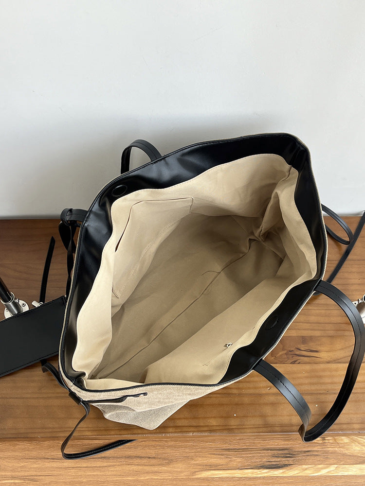 Women's Vintage Canvas Large Capacity Totes Simple Idle Tote Bag