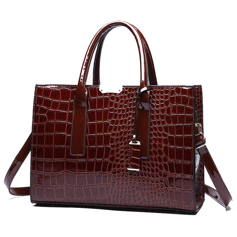 Women's Trendy Crocodile Pattern Portable Worldwide Women's Handbag